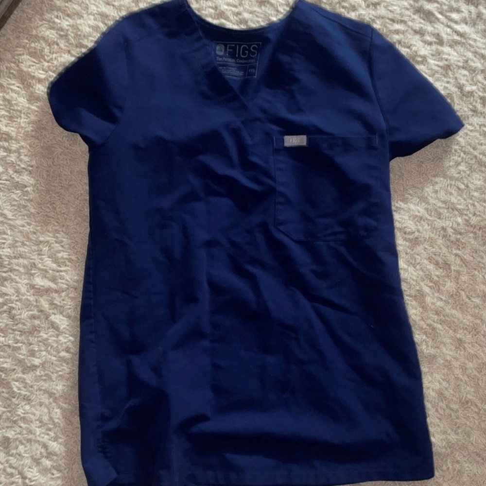 Figs Used XXS Navy top